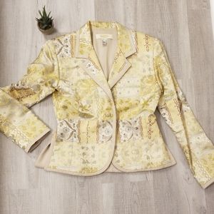 Satin Print Suit jacket by Peck & Peck Sz 4